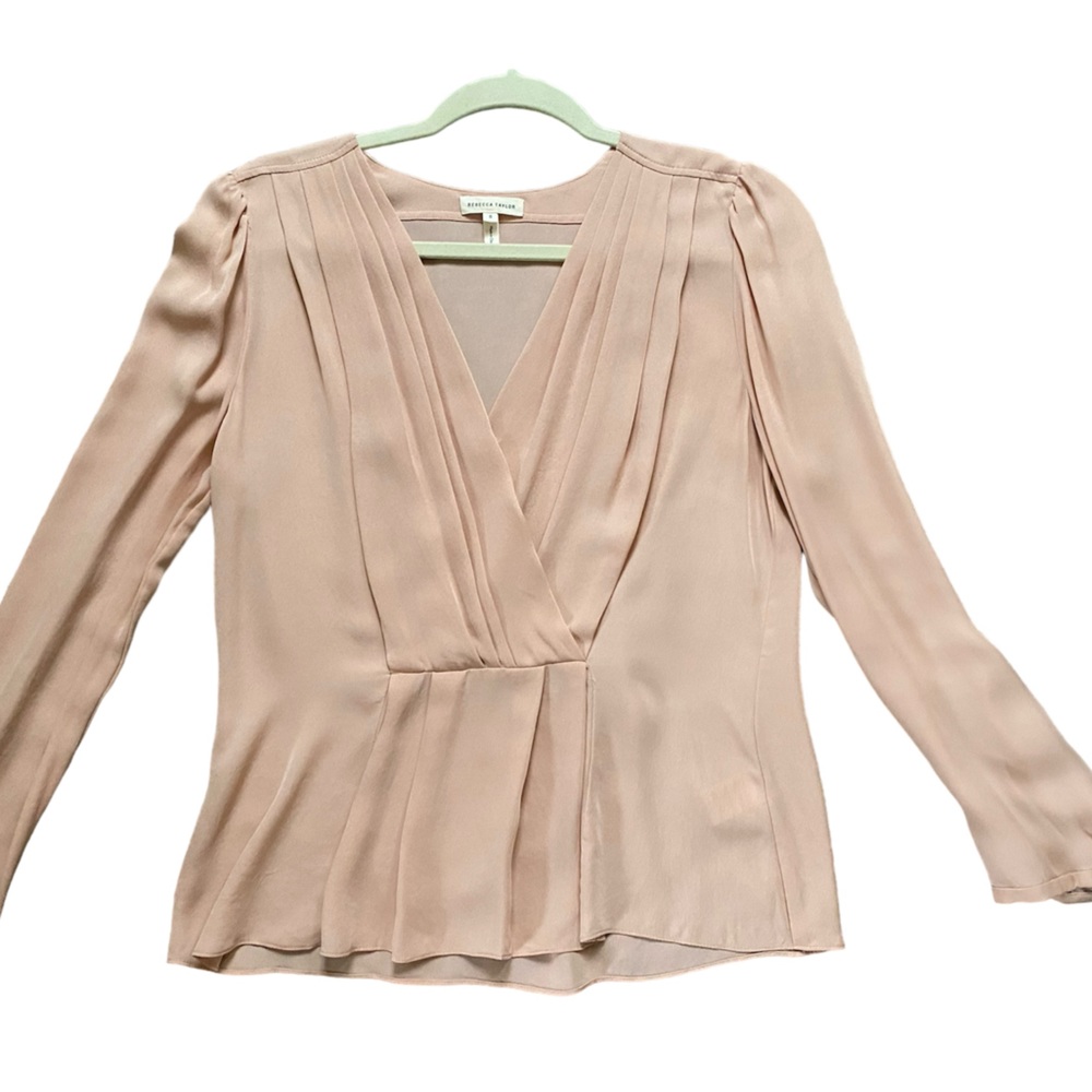Rebecca Taylor Blush Pink Blouse